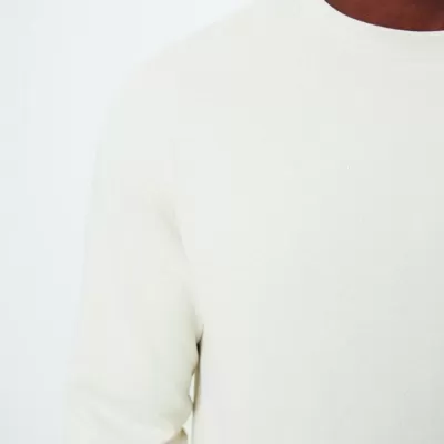 Iqoniq Denali recycled cotton crew neck undyed