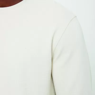 Iqoniq Denali recycled cotton crew neck undyed