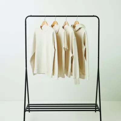 Iqoniq Denali recycled cotton crew neck undyed