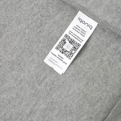 Iqoniq Torres recycled cotton hoodie undyed