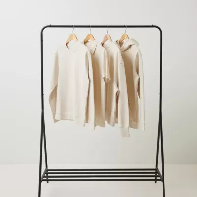 Iqoniq Torres recycled cotton hoodie undyed