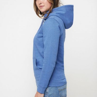 Iqoniq Torres recycled cotton hoodie undyed