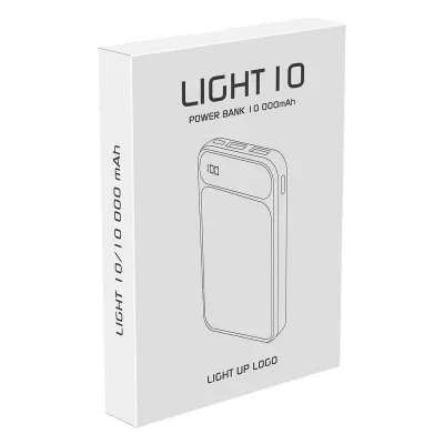 LIGHT 10, pomoćna baterija, 10.000 mah, crna