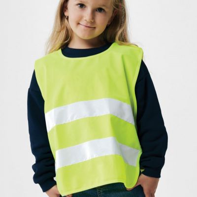 GRS recycled PET high-visibility safety vest 3-6 years