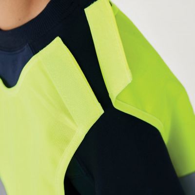 GRS recycled PET high-visibility safety vest 7-12 years