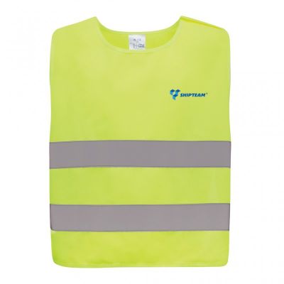 GRS recycled PET high-visibility safety vest 7-12 years