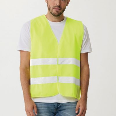 GRS recycled PET high-visibility safety vest