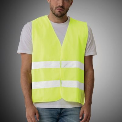 GRS recycled PET high-visibility safety vest