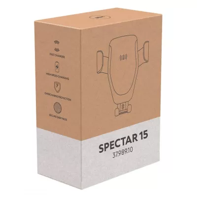SPECTAR 15, držač i bežični punjač mobilnih telefona, 15w, crni