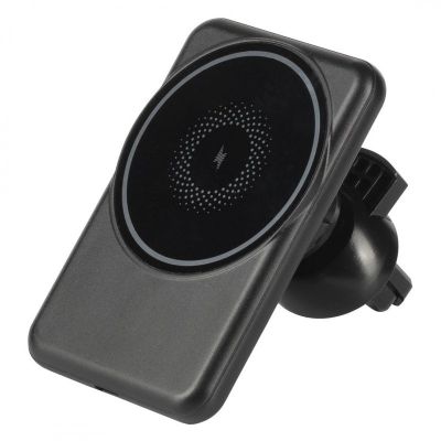 ALTUS, držač i bežični punjač mobilnih telefona sa magnetom, 15w, crni