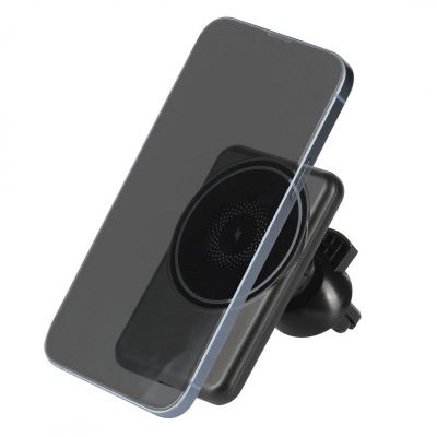 ALTUS, držač i bežični punjač mobilnih telefona sa magnetom, 15w, crni