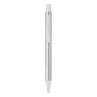 TITANIUM STEEL, metalna hemijska olovka, bela