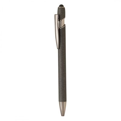 BOLD, metalna hemijska olovka sa papirnom navlakom, tamno siva