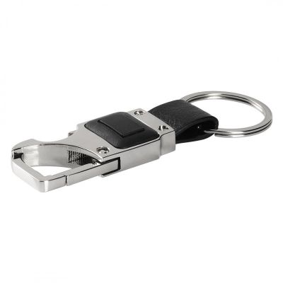 HORNET, metalni privezak za ključeve i otvarač za flaše, silver-crni