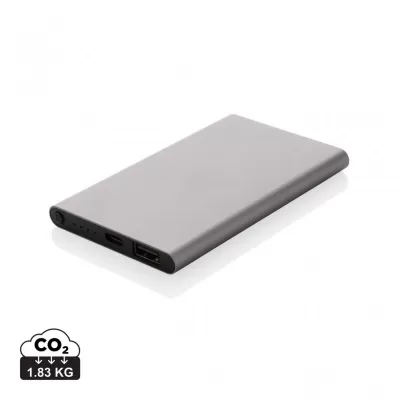 RCS recycled plastic/aluminum 4000 mah powerbank with type C