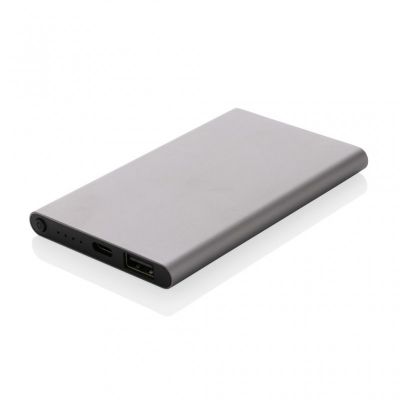 RCS recycled plastic/aluminium 4000mah powerbank with type C