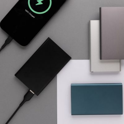 RCS recycled plastic/aluminium 4000mah powerbank with type C