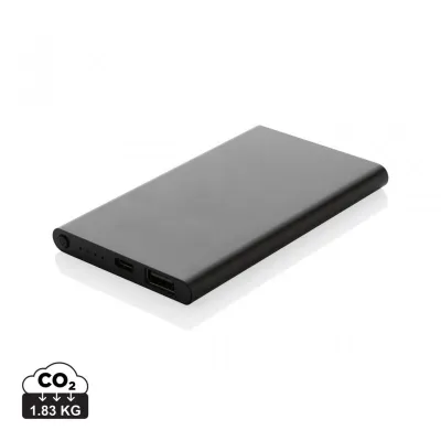 RCS recycled plastic/aluminium 4000mah powerbank with type C