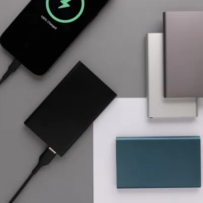 RCS recycled plastic/aluminium 4000mah powerbank with type C