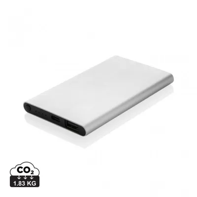 RCS recycled plastic/aluminum 4000 mah powerbank with type C