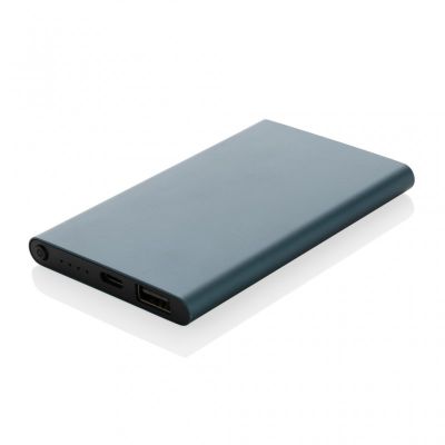 RCS recycled plastic/aluminium 4000mah powerbank with type C