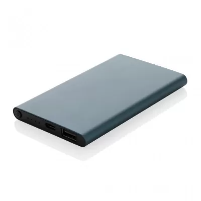 RCS recycled plastic/aluminum 4000 mah powerbank with type C