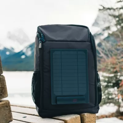 Pedro AWARE™ RPET deluxe backpack with 5W solar panel