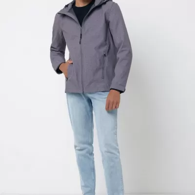 Iqoniq Makalu men recycled polyester soft shell jacket