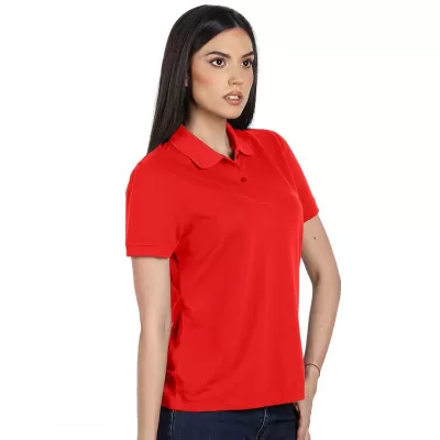 GO GREEN LADY, ženska polo majica, 180 g/m2, crvena