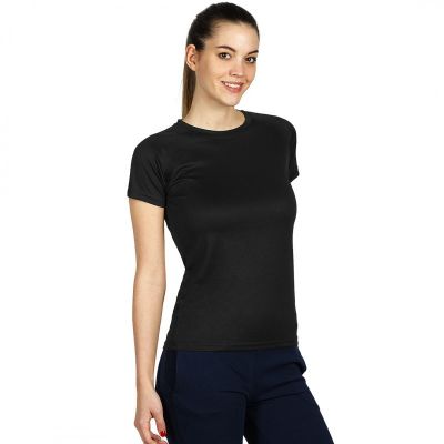 CROSSFIT LADY, ženska sportska majica kratkih rukava, 130 g/m2, crna