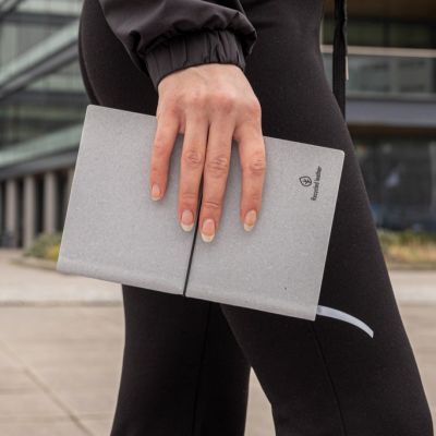 A5 GRS recycled leather notebook