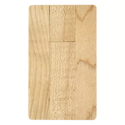 CREDIT CARD WOOD, usb flash memorija, bež, 8GB
