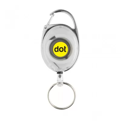 RCS recycled ABS roller clip keychain