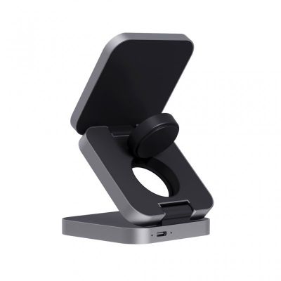 Terra RCS recycled aluminium foldable 3 in 1 15W charger