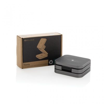 Terra RCS recycled aluminium foldable 3 in 1 15W charger