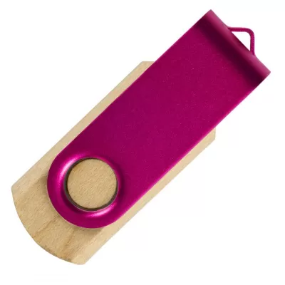 SMART WOOD, usb flash memorija, pink, 128GB