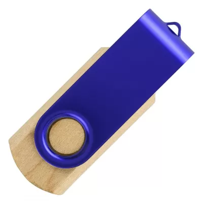 SMART WOOD, usb flash memorija, rojal plava, 128GB