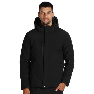 TROOPER, softshell jakna sa skidajućom kapuljačom, crna