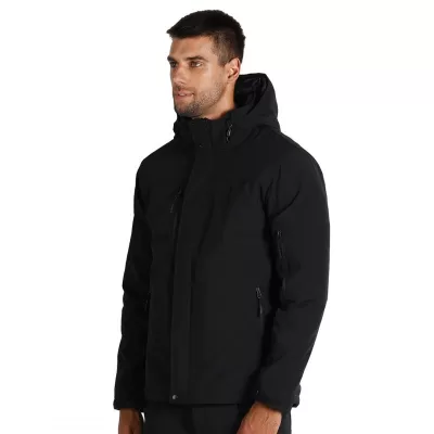 TROOPER, softshell jakna sa skidajućom kapuljačom, crna