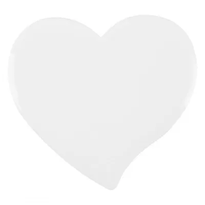 MEMO HEART, keramički magnet, beli