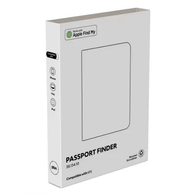 PASSPORT FINDER, futrola za pasoš sa funkcijom lociranja, crni