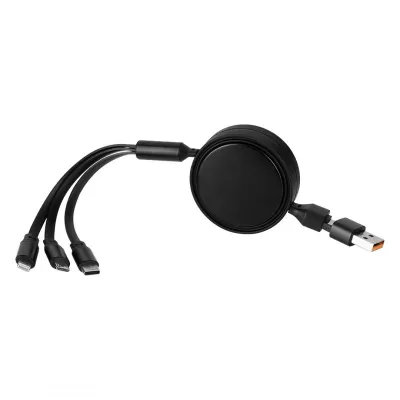 INDUCTOR 60W 6IN1, usb type-c kabl za punjenje i prenos podataka, 6 u 1, 60w, crni