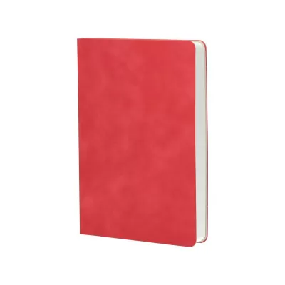 LIBERO, Notes A5 formata, listovi na tačkice, 176 listova u bloku sa plišanom koricom, crvena 