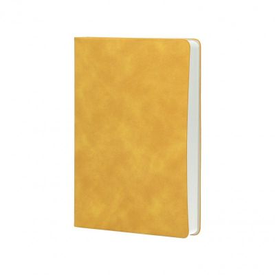 LIBERO, Notes A5 formata, listovi na tačkice, 176 listova u bloku sa plišanom koricom, žuta