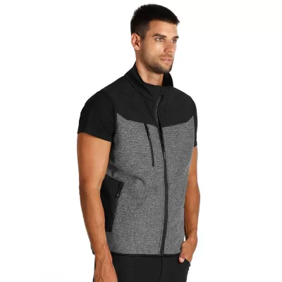PANTHER GREY VEST, softshell prsluk, crni