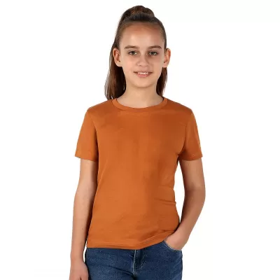 TERRA KID, dečja majica od organskog pamuka, 150g/m2, svetlo braon