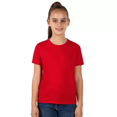 TERRA KID, dečja majica od organskog pamuka, 150g/m2, crvena