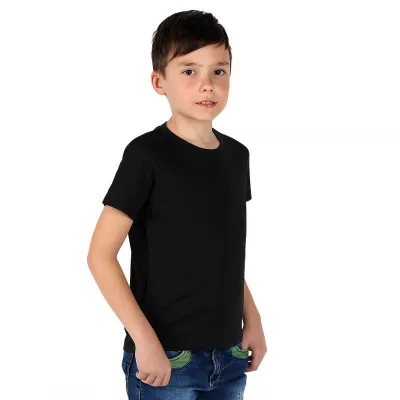 TERRA KID, dečja majica od organskog pamuka, 150g/m2, crna