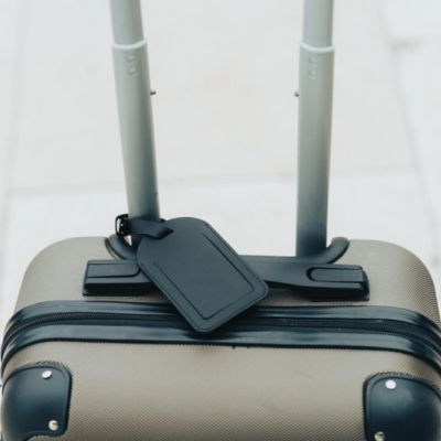 Globetrack RCSrPolyester luggage tag with worldwide locating