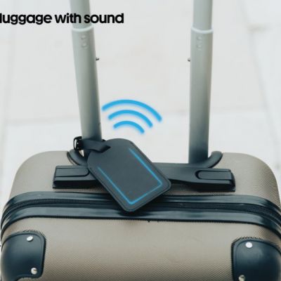Globetrack RCSrPolyester luggage tag with worldwide locating